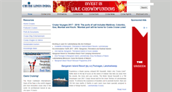 Desktop Screenshot of cruiselinesindia.com